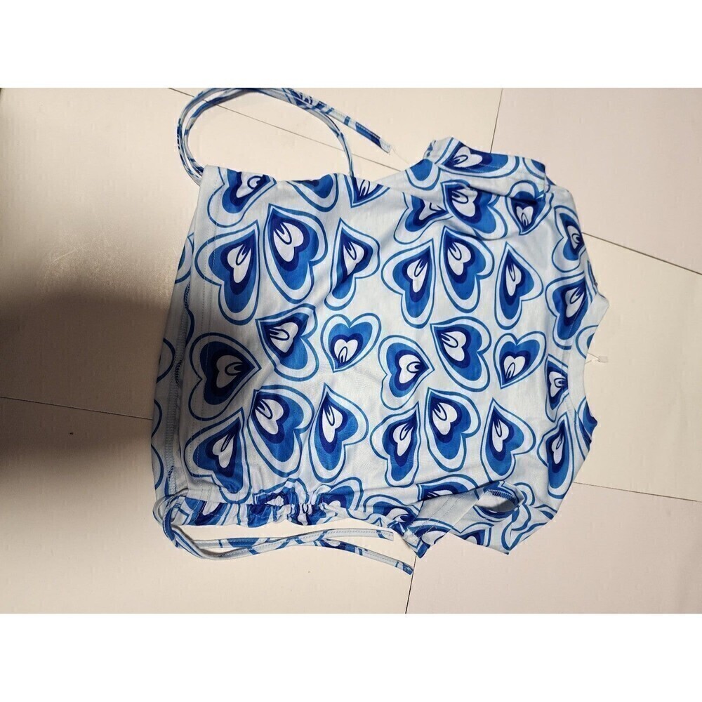 Qutie 90s Ruched Drawstring Side Heart Top - Picture 6 of 10